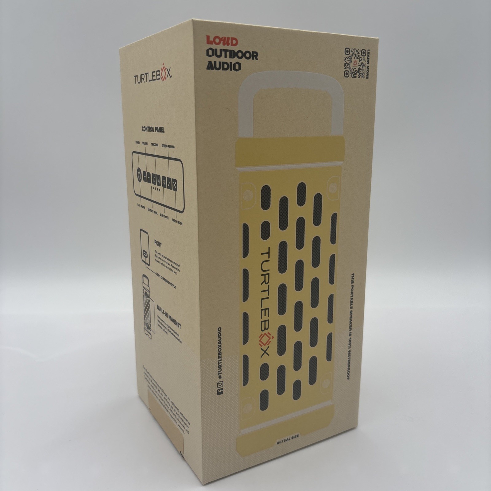 Turtlebox Ranger Loud Outdoor Bluetooth Speaker Yellow – Fight Lady New Sealed