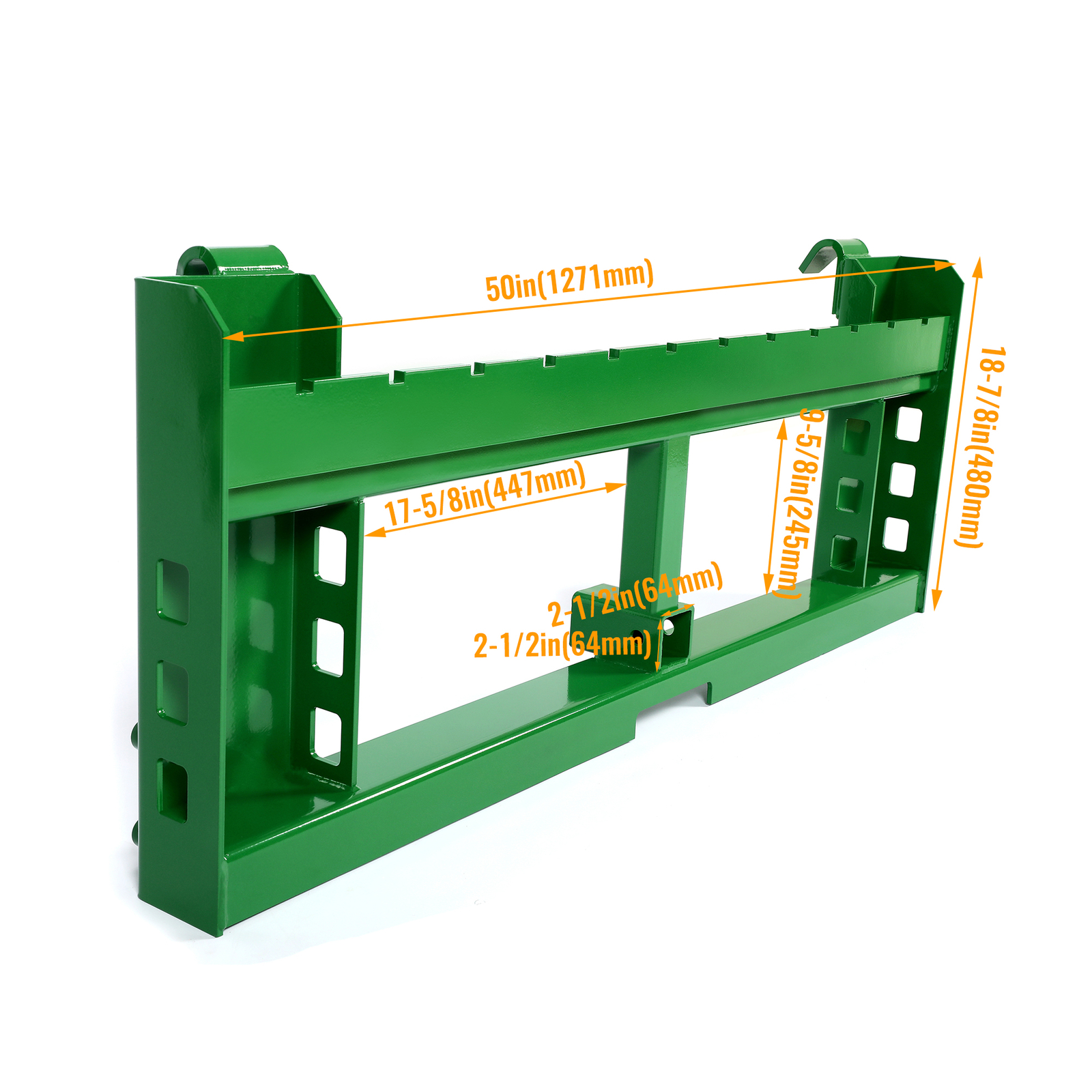 Pallet Fork Frame 50" Fits John Deere loaders 2" Receiver Hitch NEW