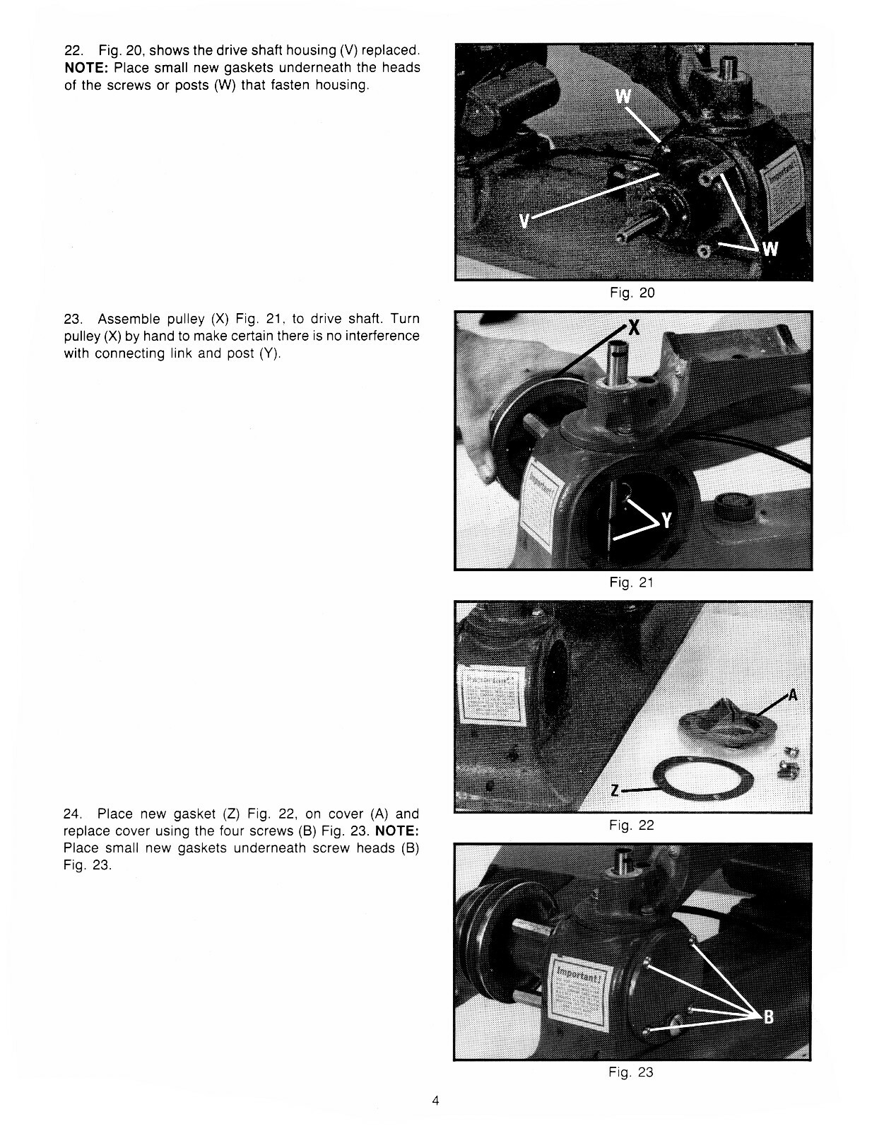 Delta 24" Scroll Saw Older Style Operating, Maintenance & Parts Manual #1954