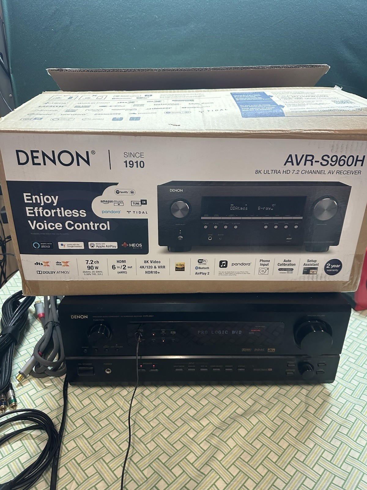 Denon AVR-2801 Dolby Digital DTS 5.1 AV Receiver Stereo Home Theater