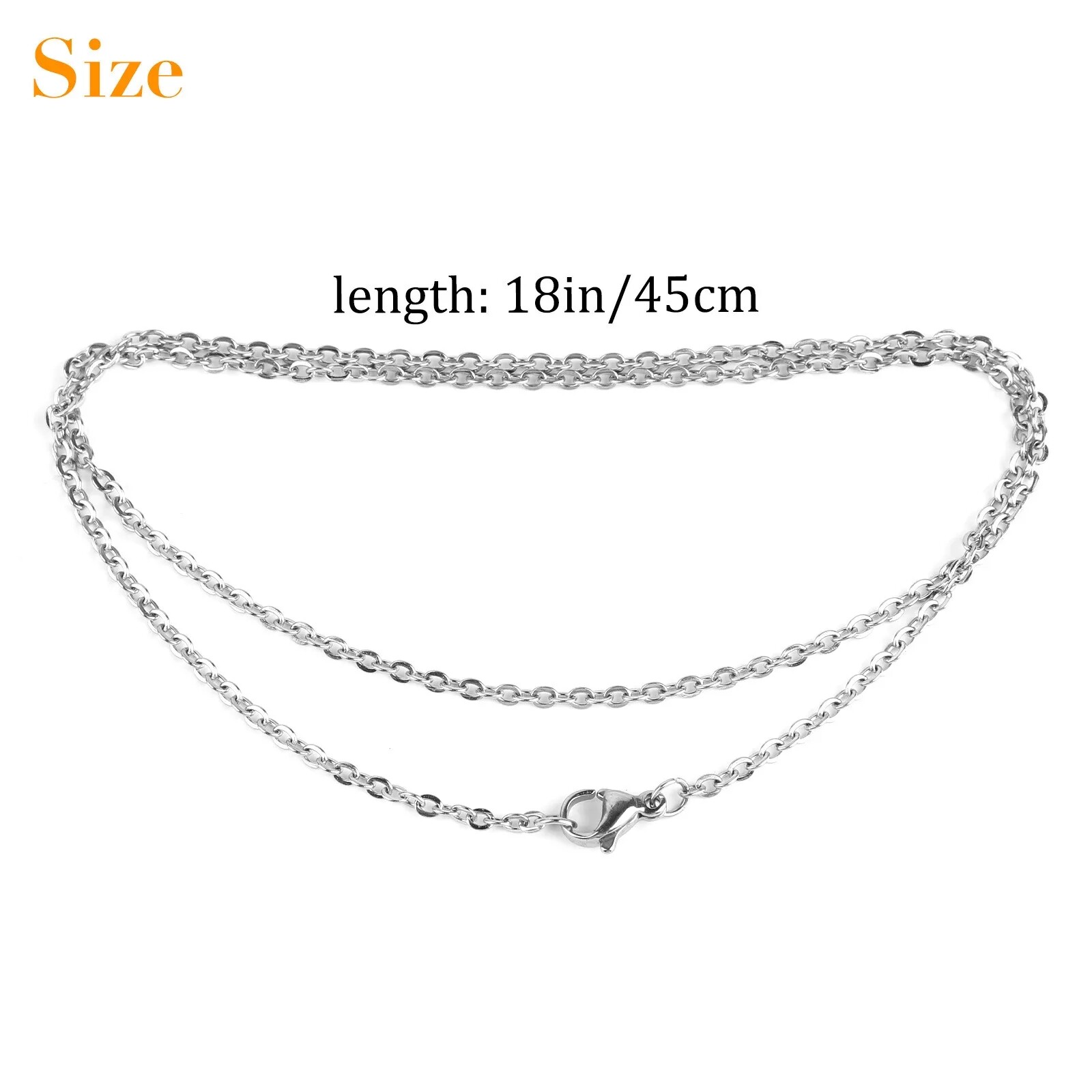 Lot of Wholesale Stainless Steel Silver Tone Necklace for DIY Jewelry Chains USA