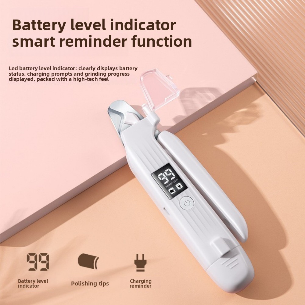 Electric Rechargeable Dog & Cat Nail Clipper Trimmer and Grinder with LED Light