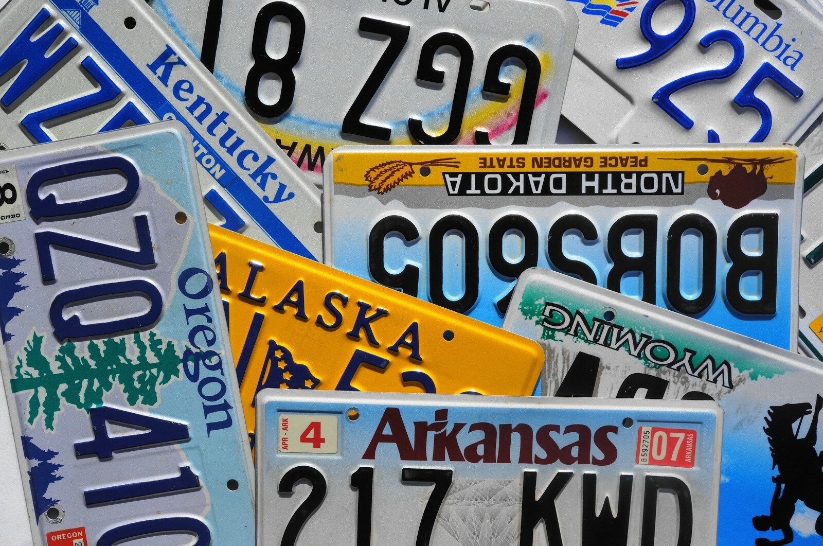 License Plate - ALL 50 STATES + Countries NICE License Plates Lot FREE SHIPPING