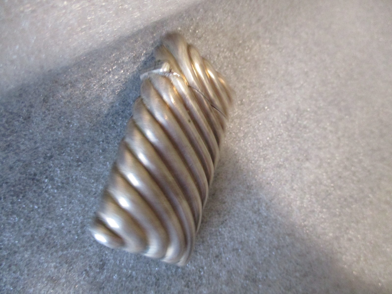 VINTAGE STERLING SILVER VESTA CASE MATCH SAFE SWIRL TEXTURED 1920s - 34.04g