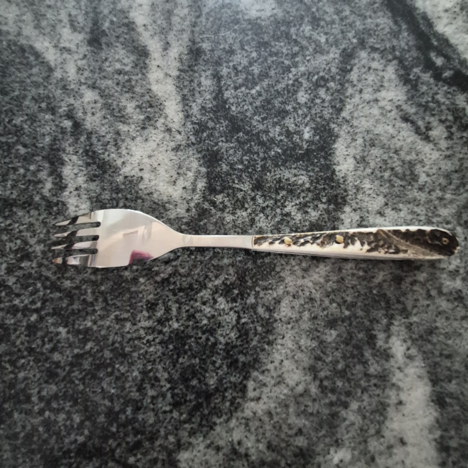 Beautiful Fixed blade knife & fork set with sheath - German Steel Blade