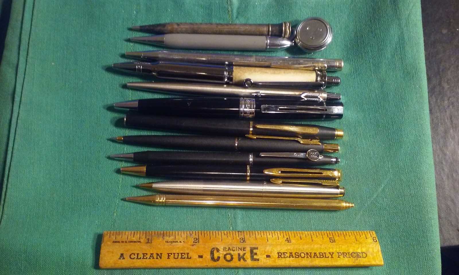 Junk Drawer Lot 12 Retro Quality PENS & Mechanical Pencils Cross Parker Sheaffer