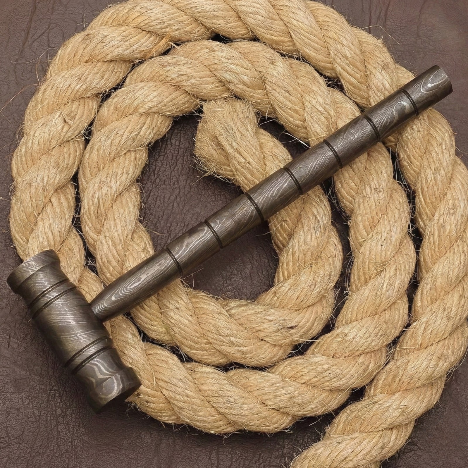 Shard Collectible Tactical Damascus Hammer Full Tang Bushcraft Survival EDC