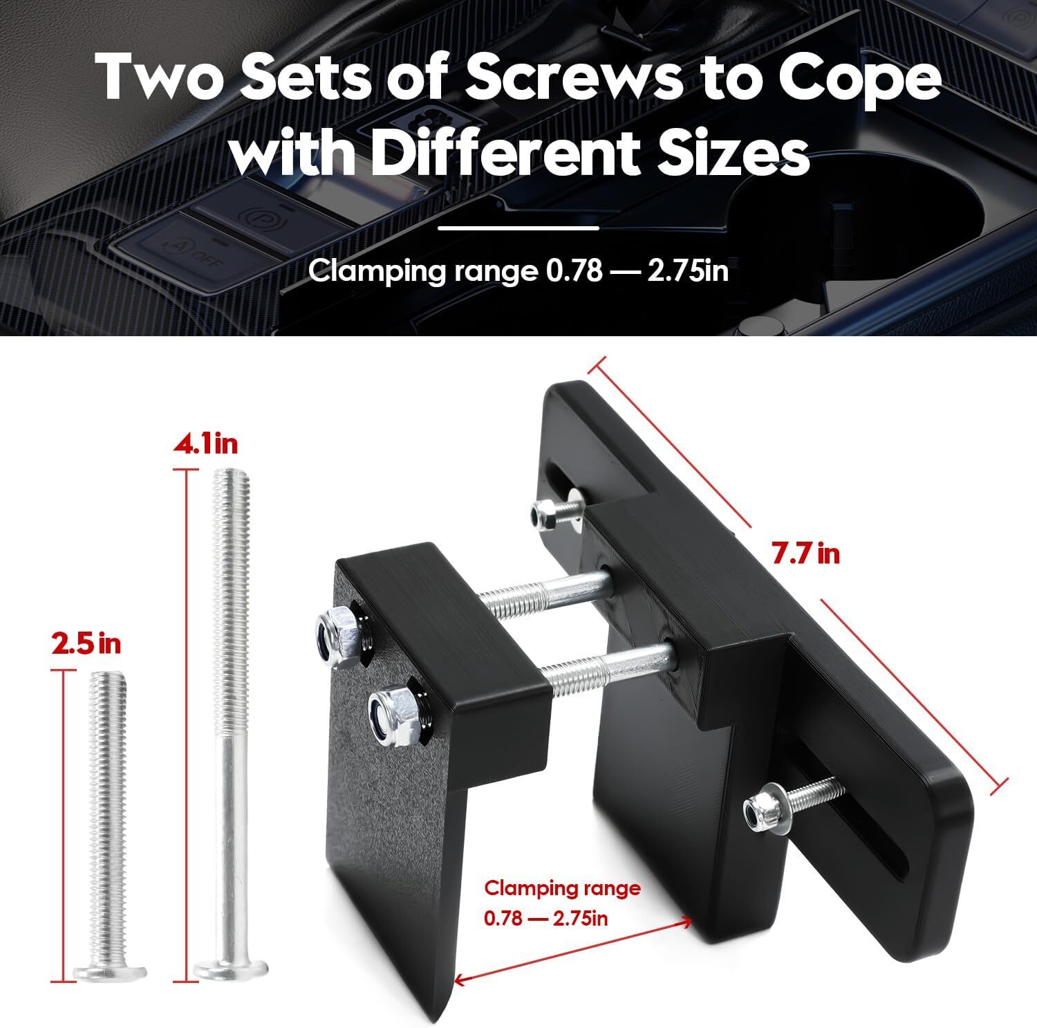 Upgrade Cup Holder RadioMount-Clamping Mount,CB Radio Mounting Brackets
