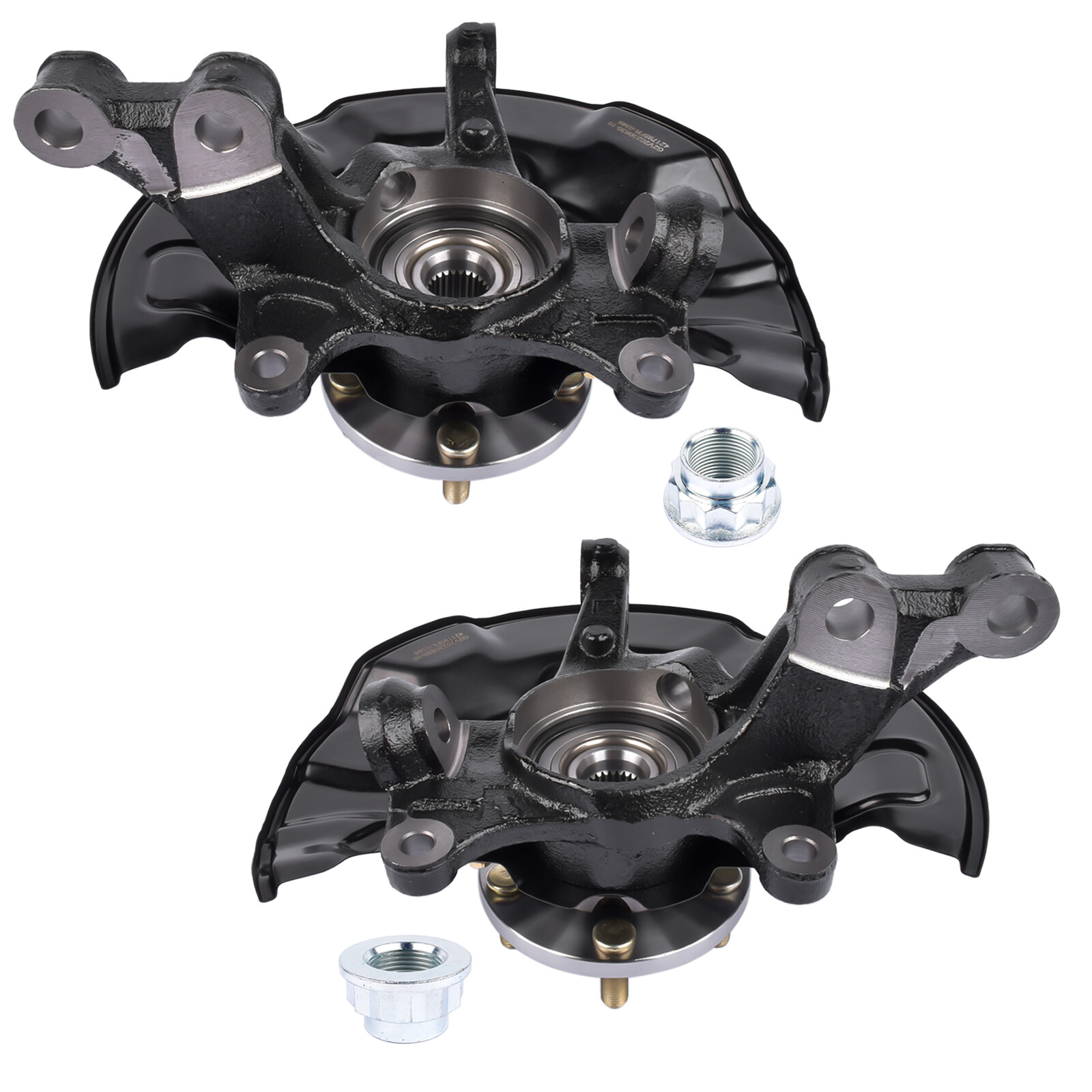 Pair Front Wheel Bearing Hub Knuckle Assy for 14-18 Toyota Corolla 1.8L 698-476