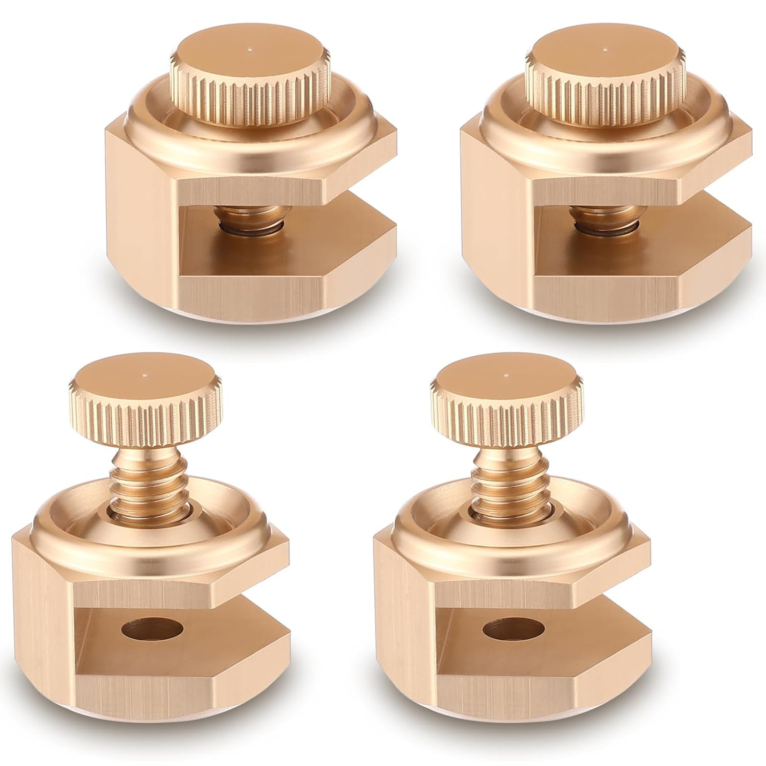 4 Pack Stair Gauge Set for Framing, Layout Tool for Carpentry (Gold)