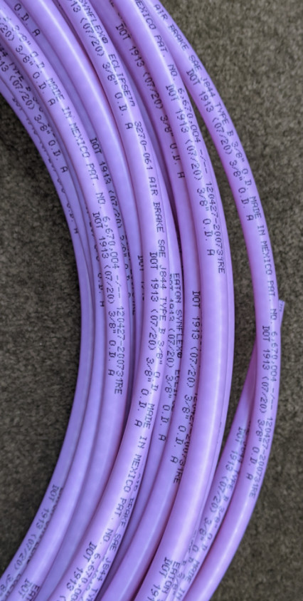 Eaton Synflex 3270 Eclipse Type B Truck Air Brake Hose Tube 3/8" Purple 100 FT