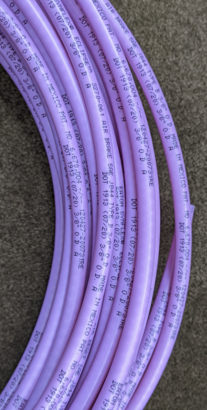 Eaton Synflex 3270 Eclipse Type B Truck Air Brake Hose Tube 3/8" Purple 100 FT