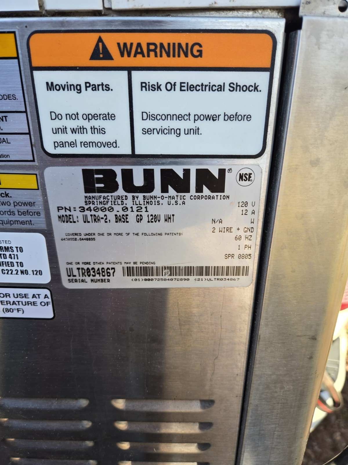 BUNN Ultra-2 Commercial Frozen Drink & Slush Machine 2 Hopper-Works Great!!