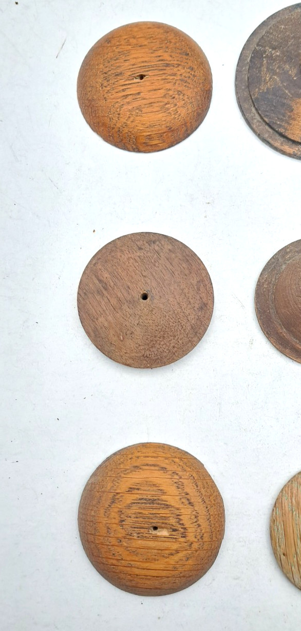 Antique Wooden Decorative Rosette Furnisher Wall Decorations Old Vintage Lot