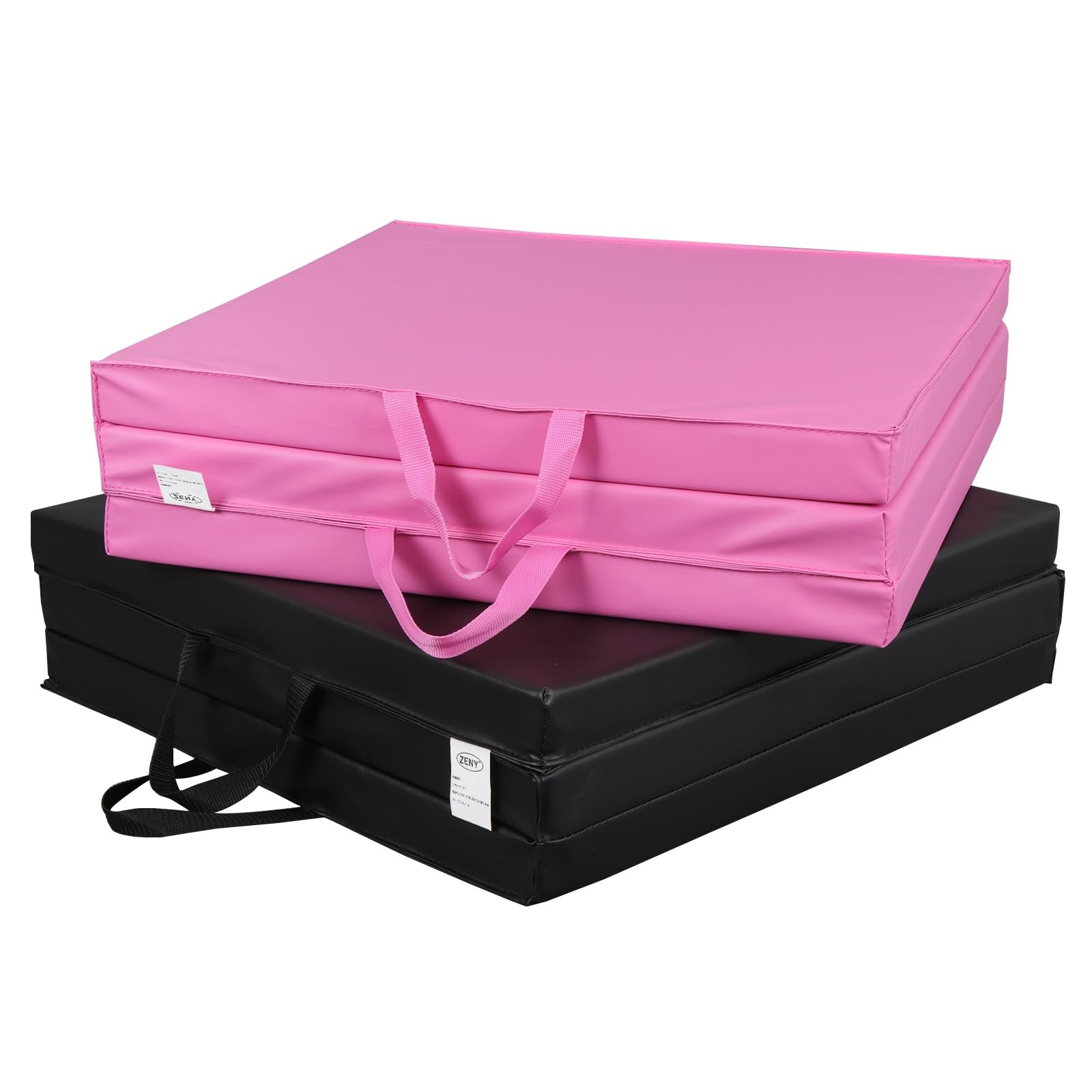 2in Thick Tri-fold Exercise Mat with Carrying Handles for Home Gym Yoga MMA