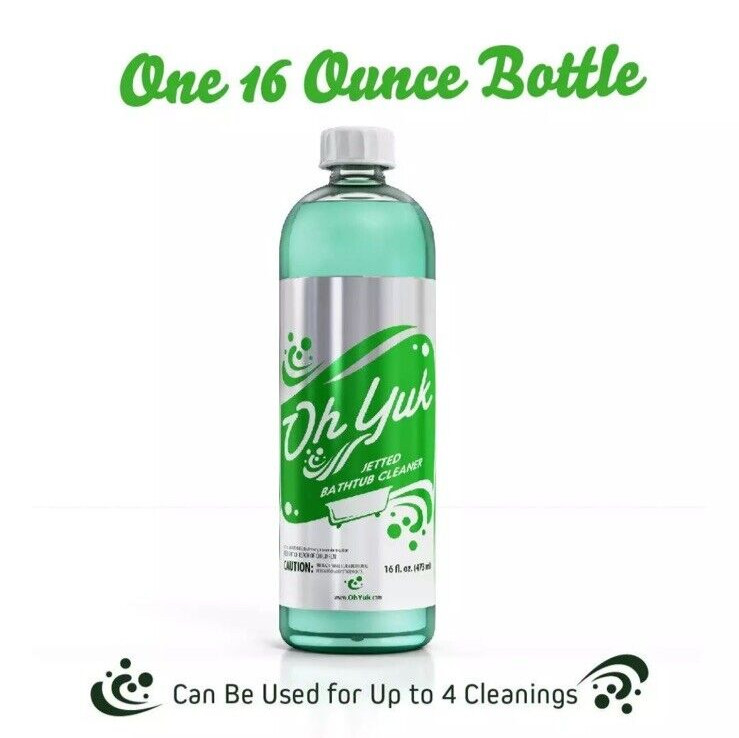 Oh Yuk Jetted Tub Cleaner for Jacuzzis, Bathtubs, and Whirlpools - 16 Ounces