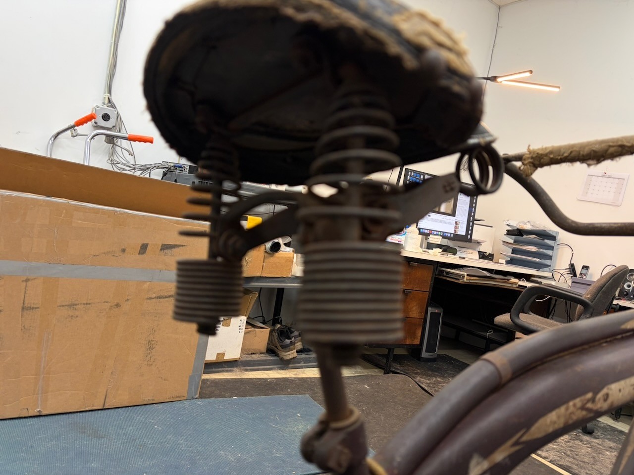 Rollfast RARE! Prewar Mens Bicycle Hanging Tank & Mouse Taillight Zep?