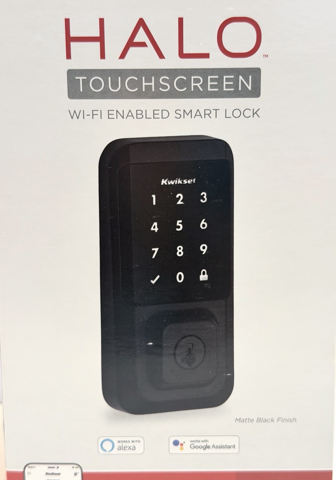 Kwikset Touchscreen Wi-Fi Enabled Smart Lock. Keyless Entry Matte Black. New.