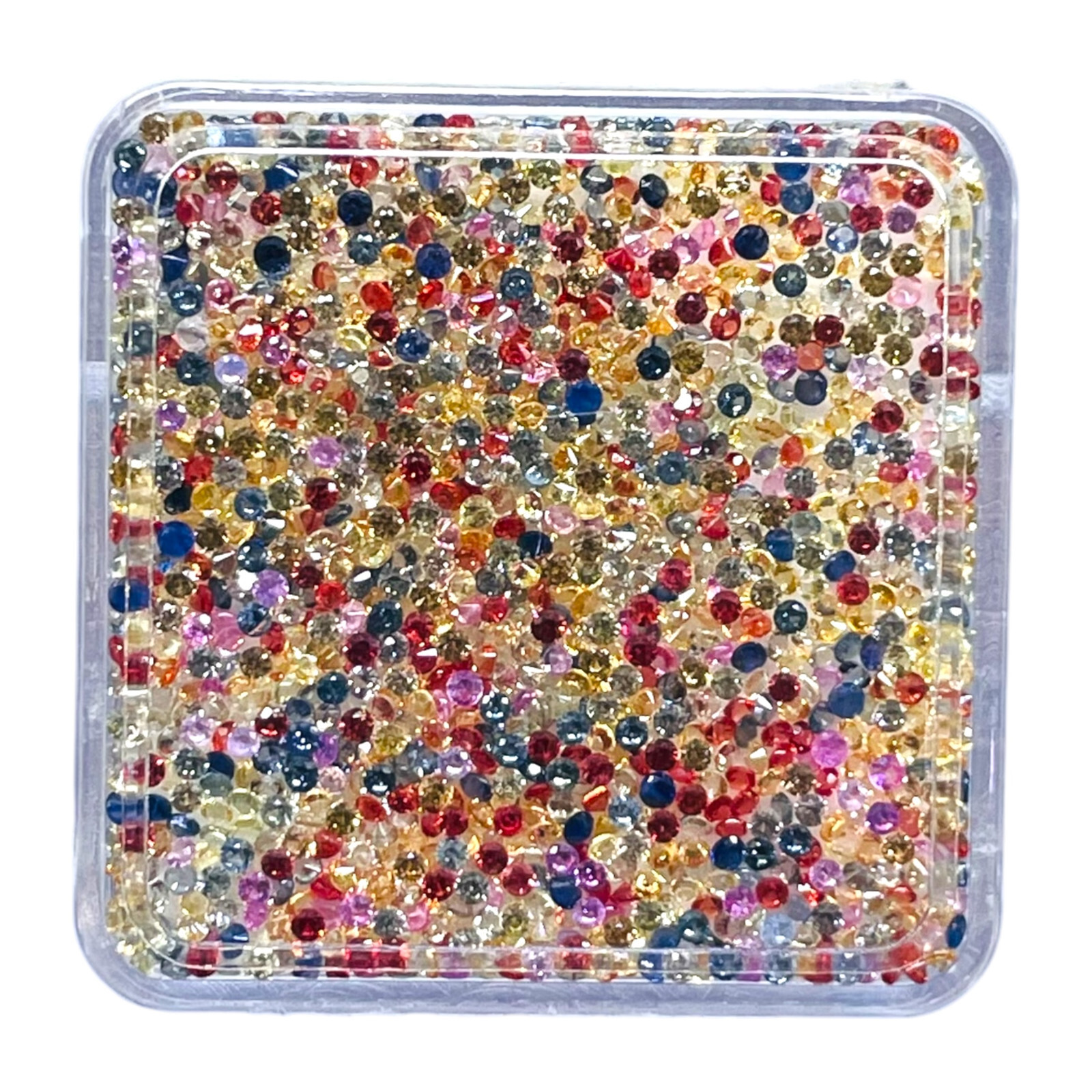 100 Pcs Natural Multi Sapphire 1mm Round Diamond Cut Dazzling Loose Gemstone Lot