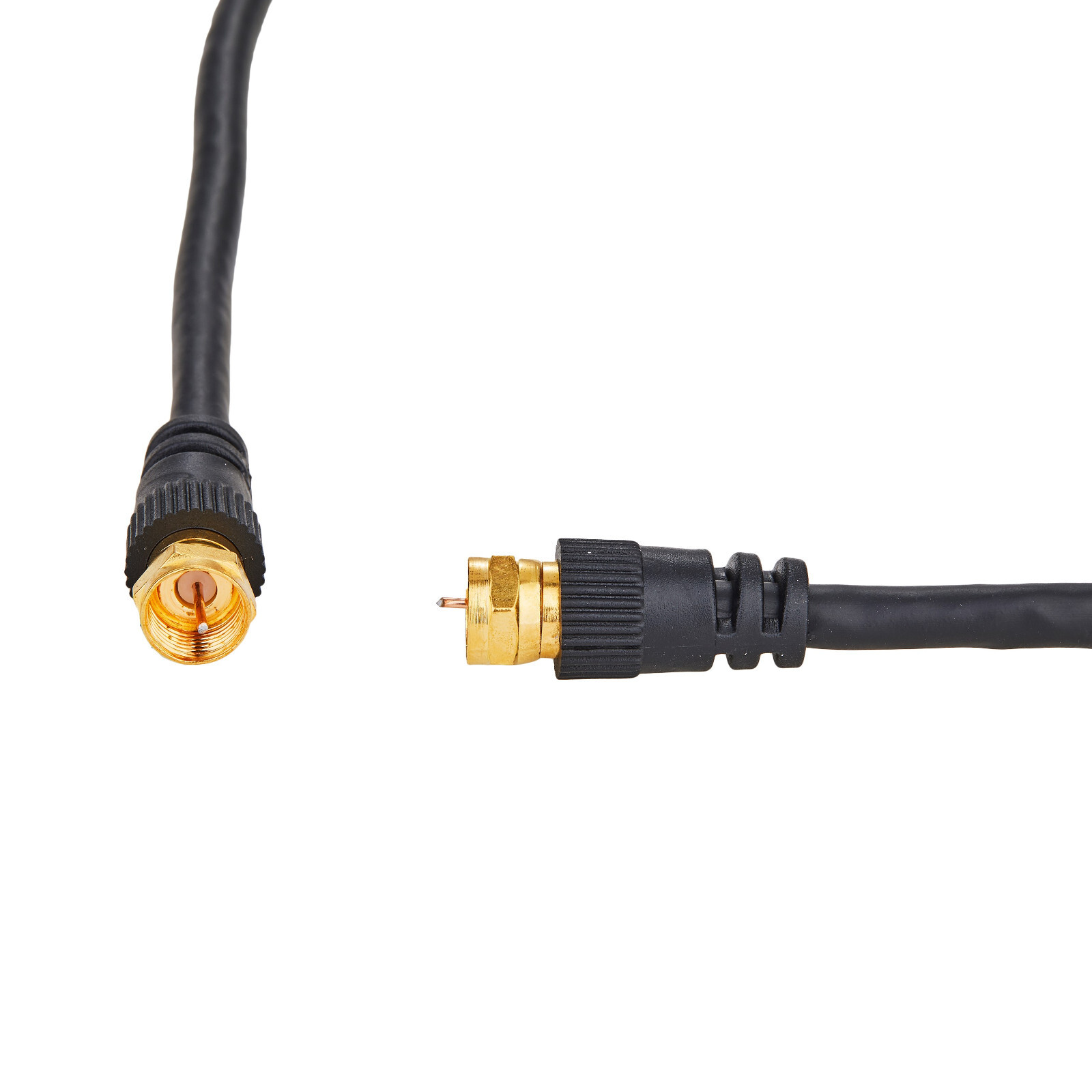 RG6 DUAL Shield Coax Cable Black TV Antenna Satellite 3ft-100ft Multi-Pack Lot