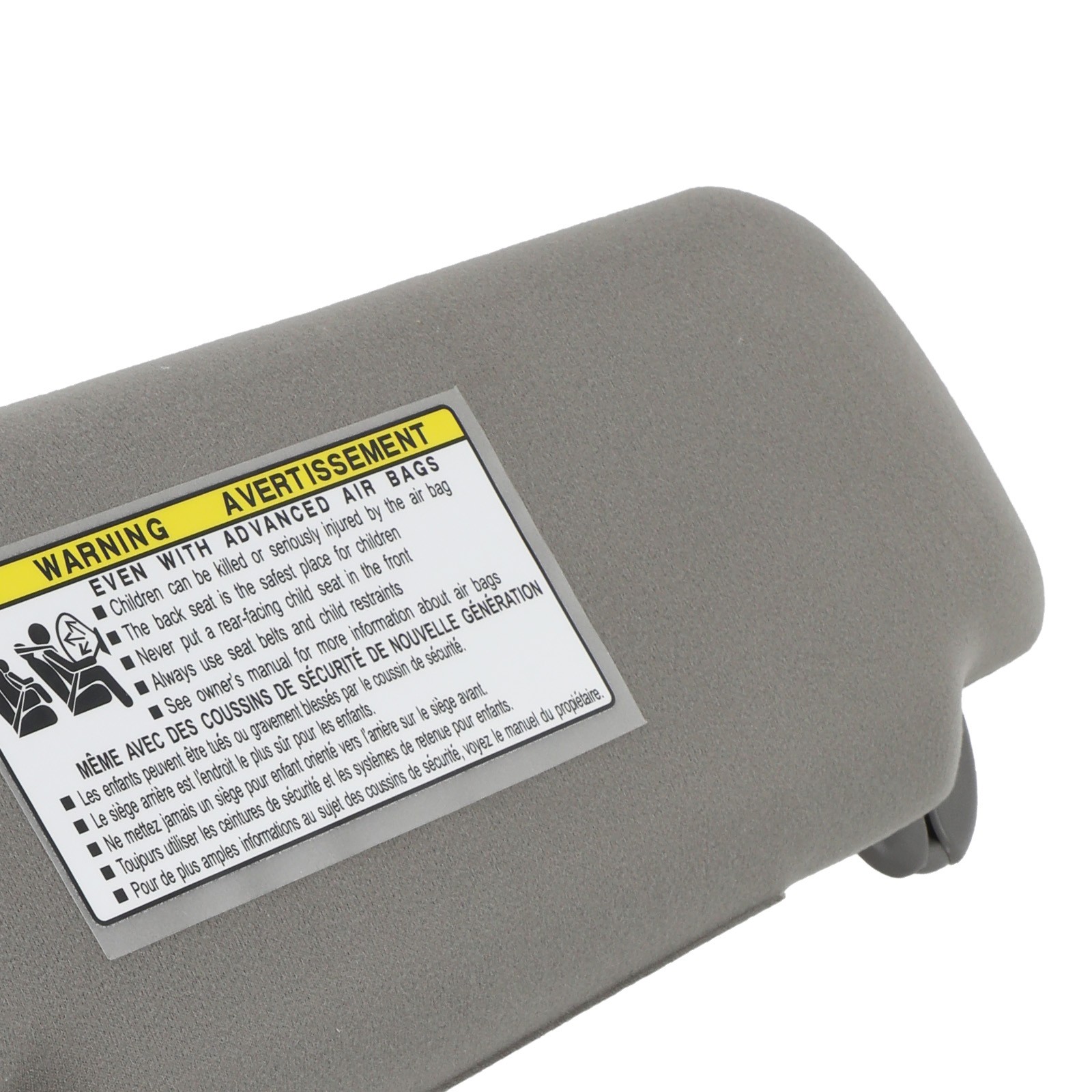 Driver + Passenger Sun Visor for Toyota Camry 12-17 74310-06590-B1 Gray