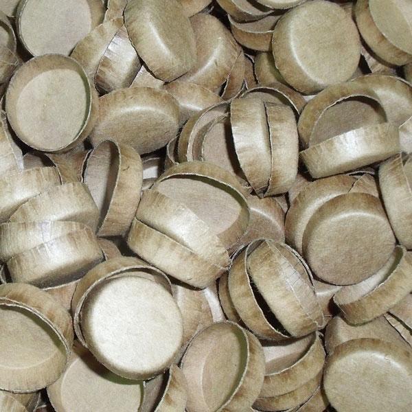 100 PCS 1-1/4" FIREWORKS KRAFT PAPER PLUGS FOR 1 .25" TUBES END CAPS