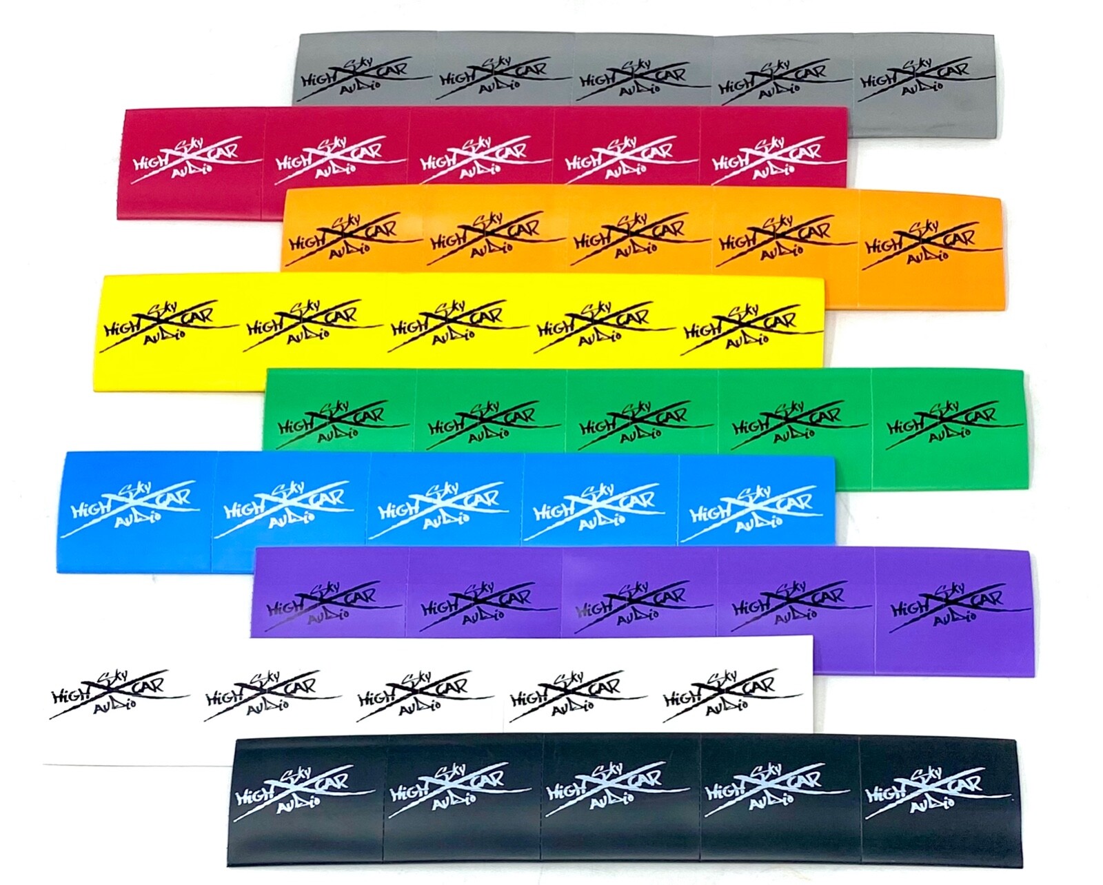 (10) 2/0 or 1/0 Gauge Heat Shrink Tube 1.5 x 2" Ring Terminal Tubing - Black