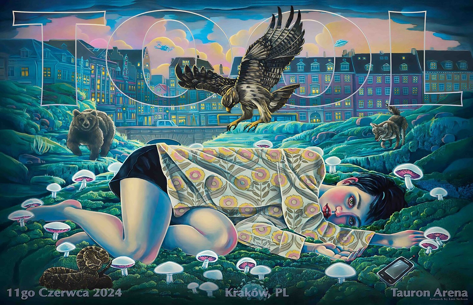 TOOL 2024 Krakow Poland Framed Concert Poster