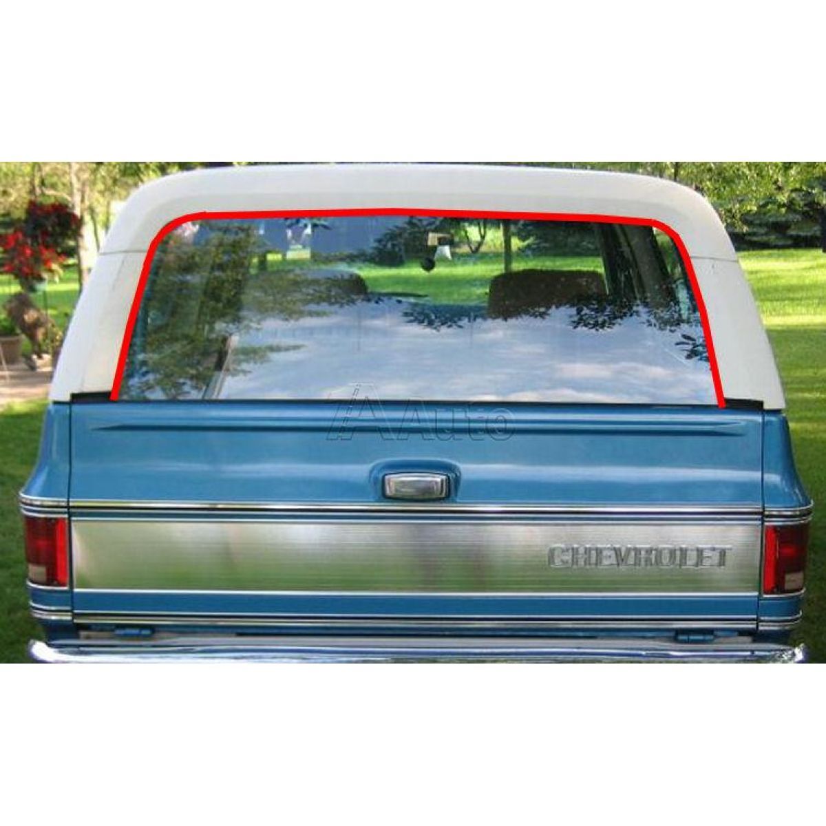 Rear Gate Glass Upper Run Channel Weatherstrip Seal for 76-91 Chevy Blazer Jimmy