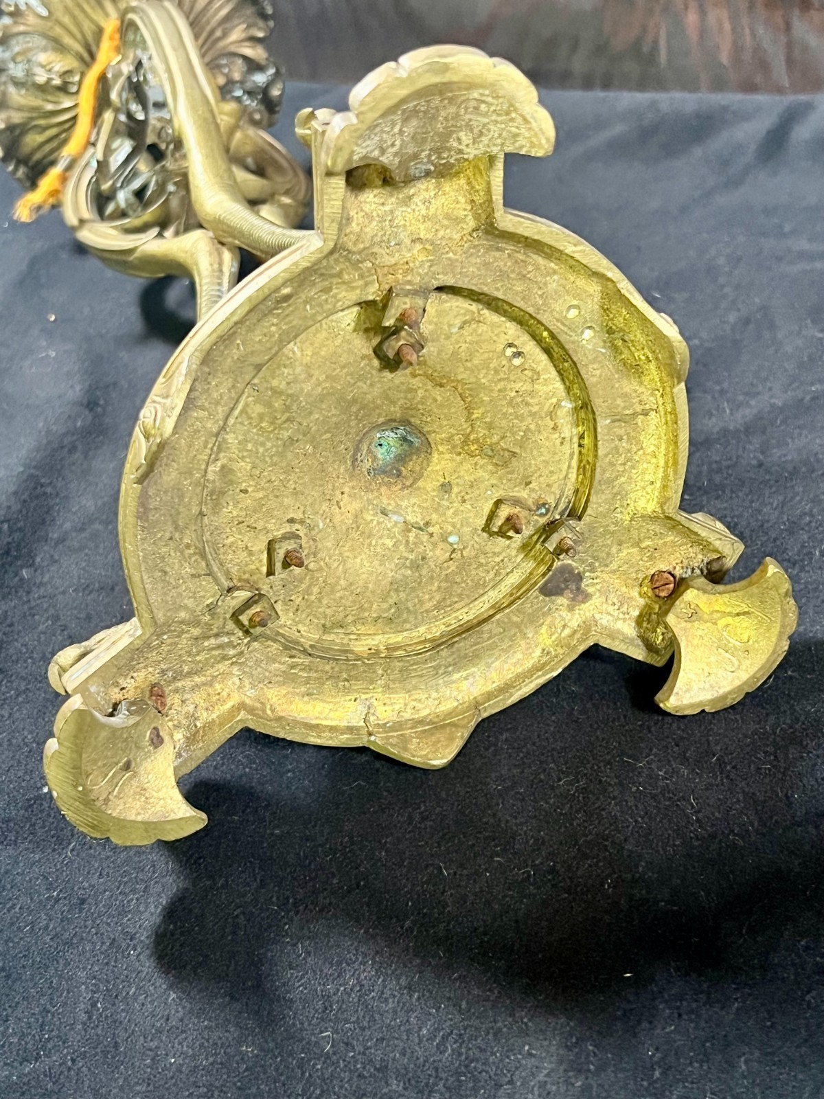 Antique Candelabra Table Lamps, set of 2 (Not Working -for parts or Restoration)