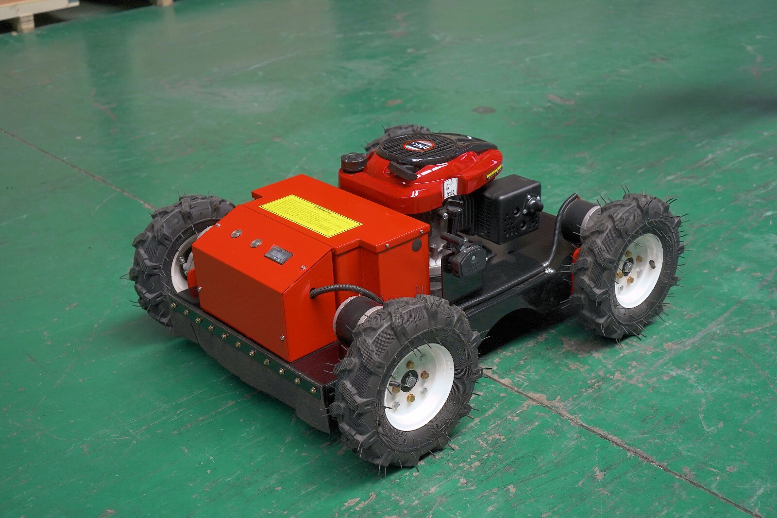 Remote control lawn mower with adjustable mowing height Limited time offer