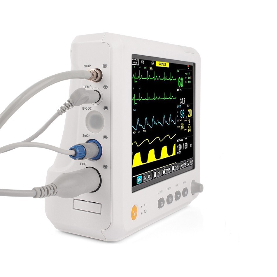 New Vital Signs Portable Monitor Multi- parameter ECG/NIBP/PR/SPO2/RESP/TEMP