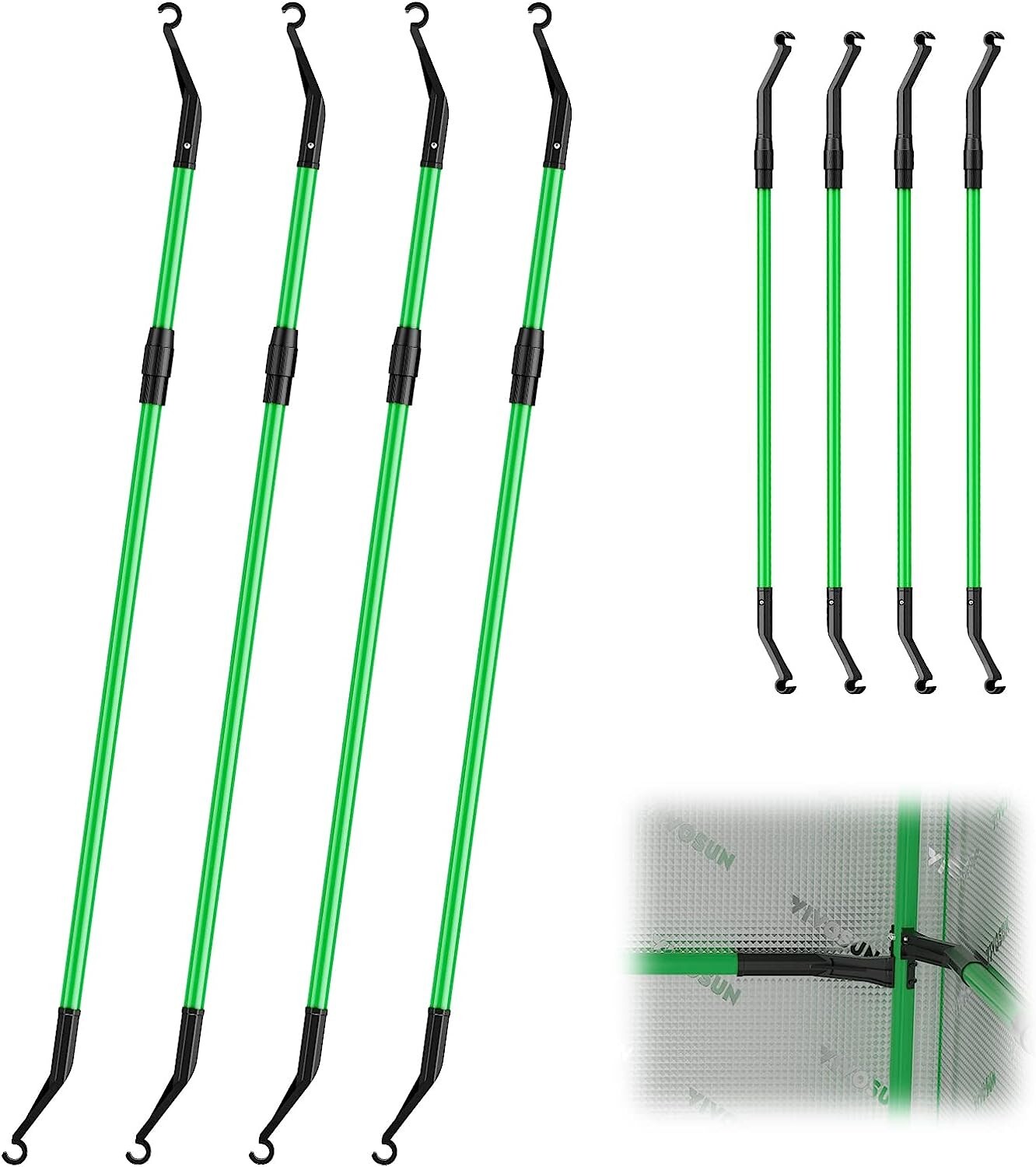 VIVOSUN Grow Tent Mounting Bars,Support Pole High CFM Kit, 2x2/3x3/4x2/4x4 FT