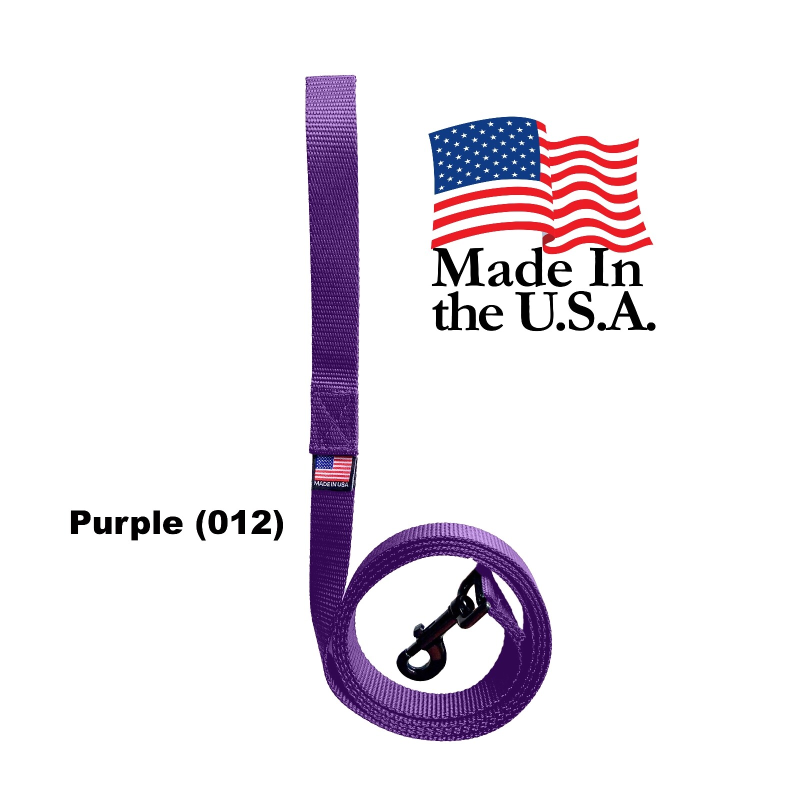 Dog Leash Lead Long Obedience Recall Training Tracker PURPLE MADE IN THE USA