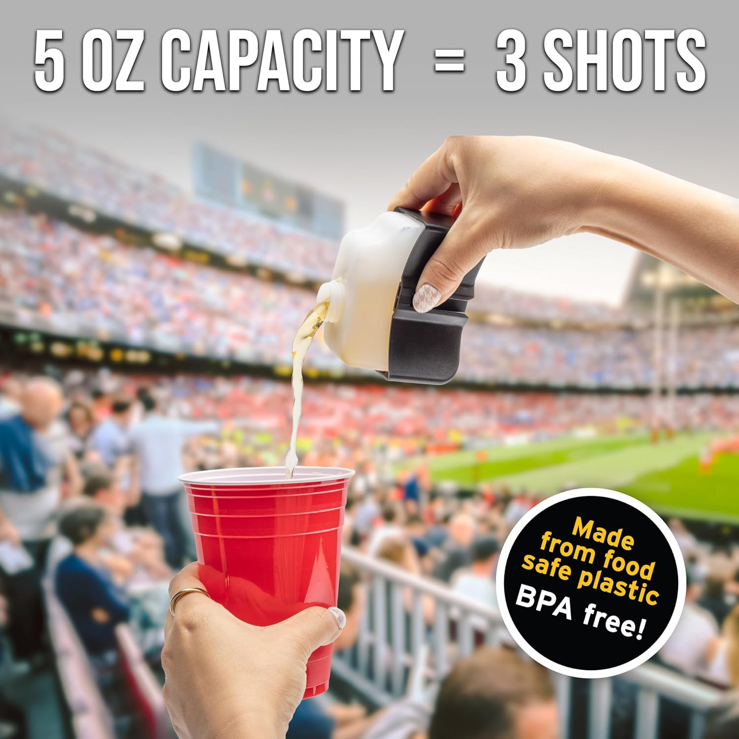 Ankle Monitor Flask (5 Oz) - Hidden Alcohol Flask - Funny Liquor Gift for House