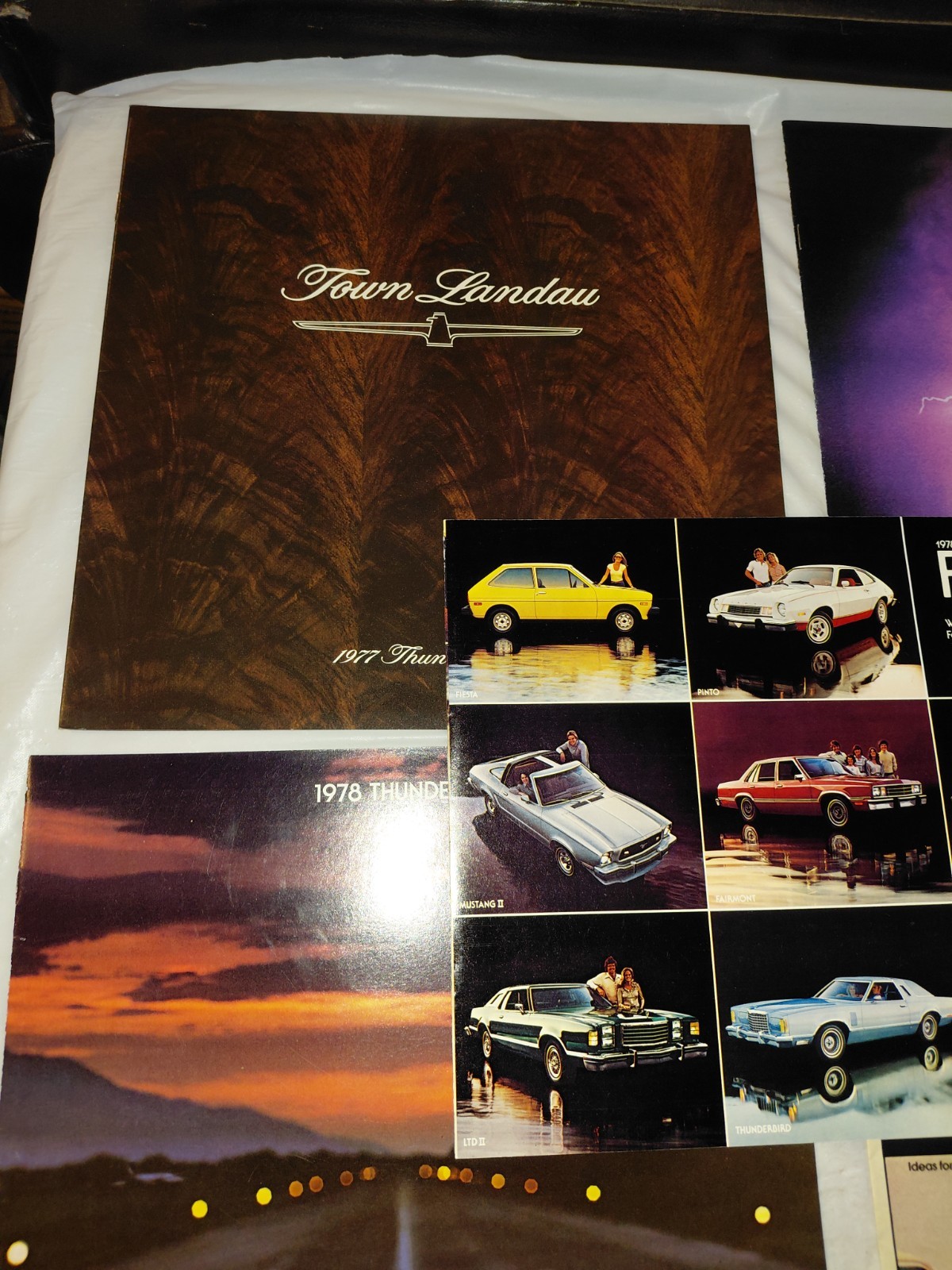 Lot Of 20 Vintage 1970s Ford Cars Brochures & Magazines Etc. New Old Stock