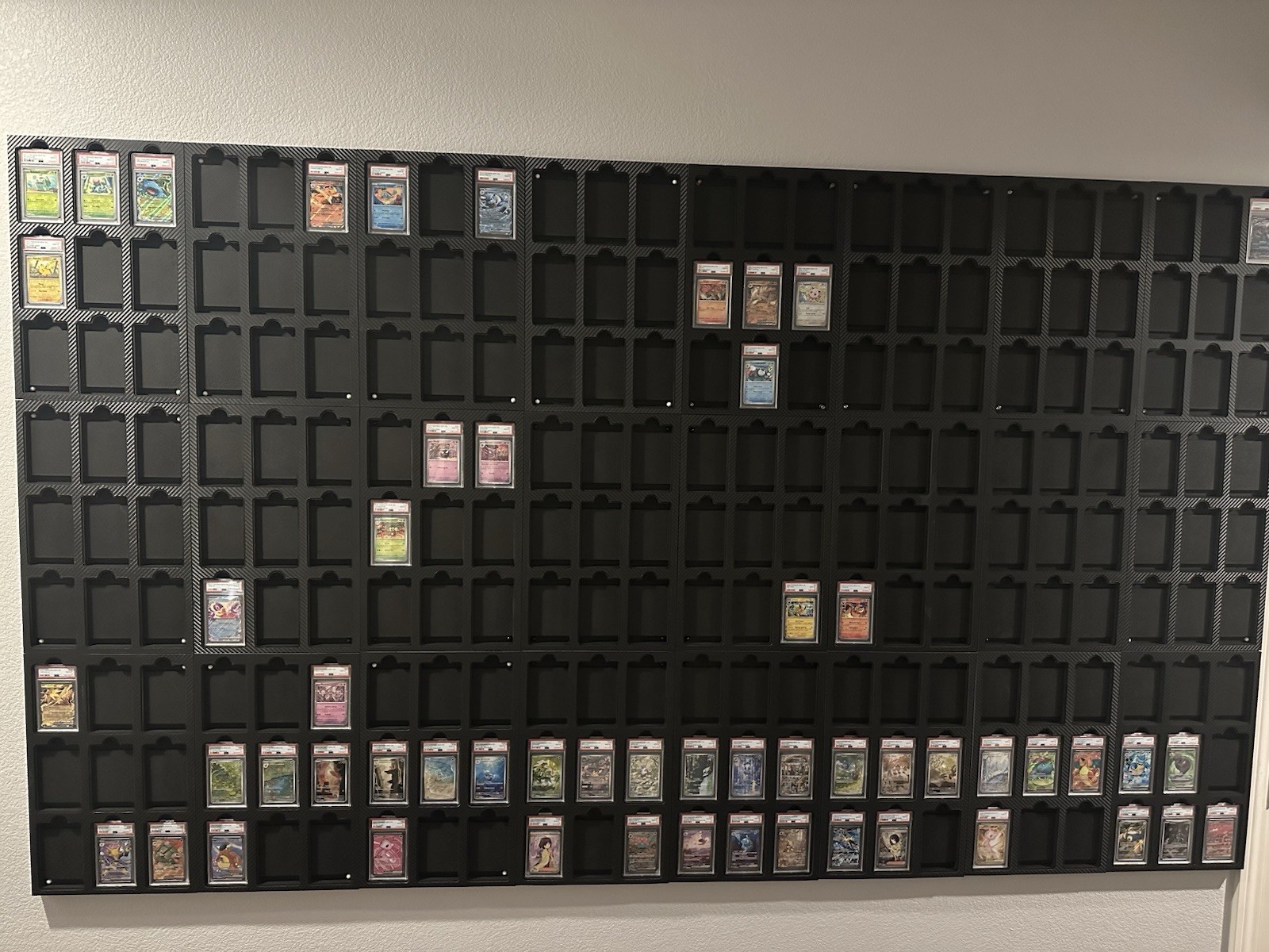 Graded Cards Wall Mount display Premium– Custom 9-Slab Frame | PSA / CGC