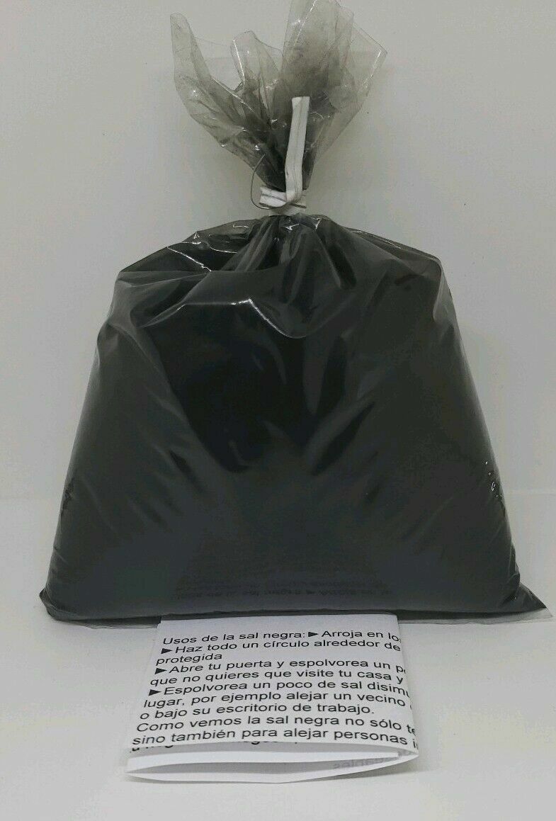 SAL NEGRA 1Lb PARA ALEJAR ENEMIGOS Y PERSONAS NO DESEADAS INSTRUCCIONES INCLUIDA