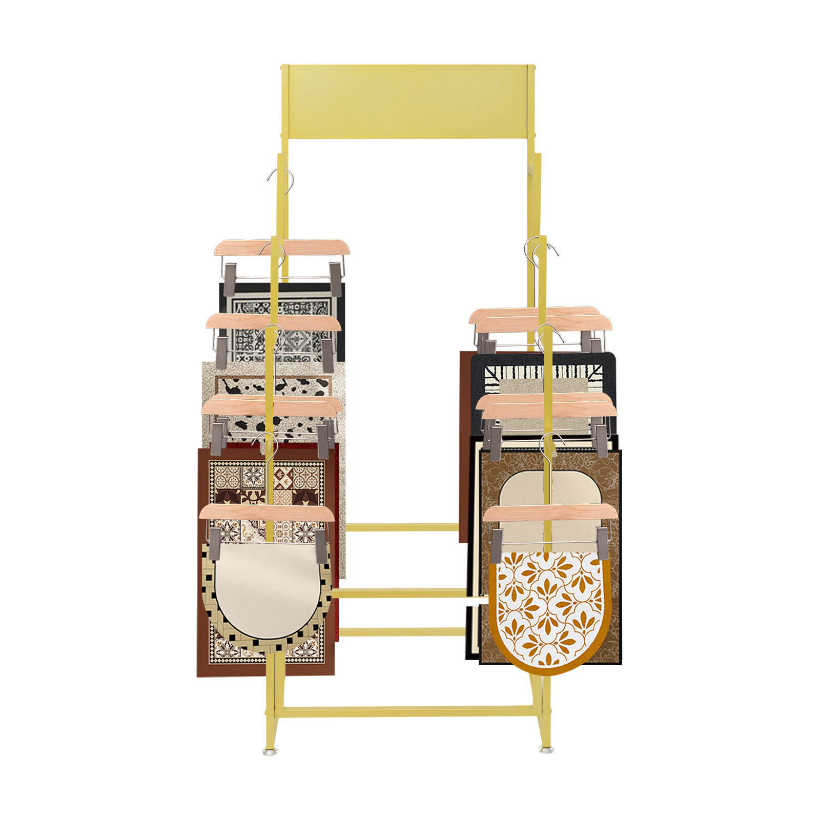 Carpet Display Rack, Floor Standing Carpet Display Stand Organizer Holder