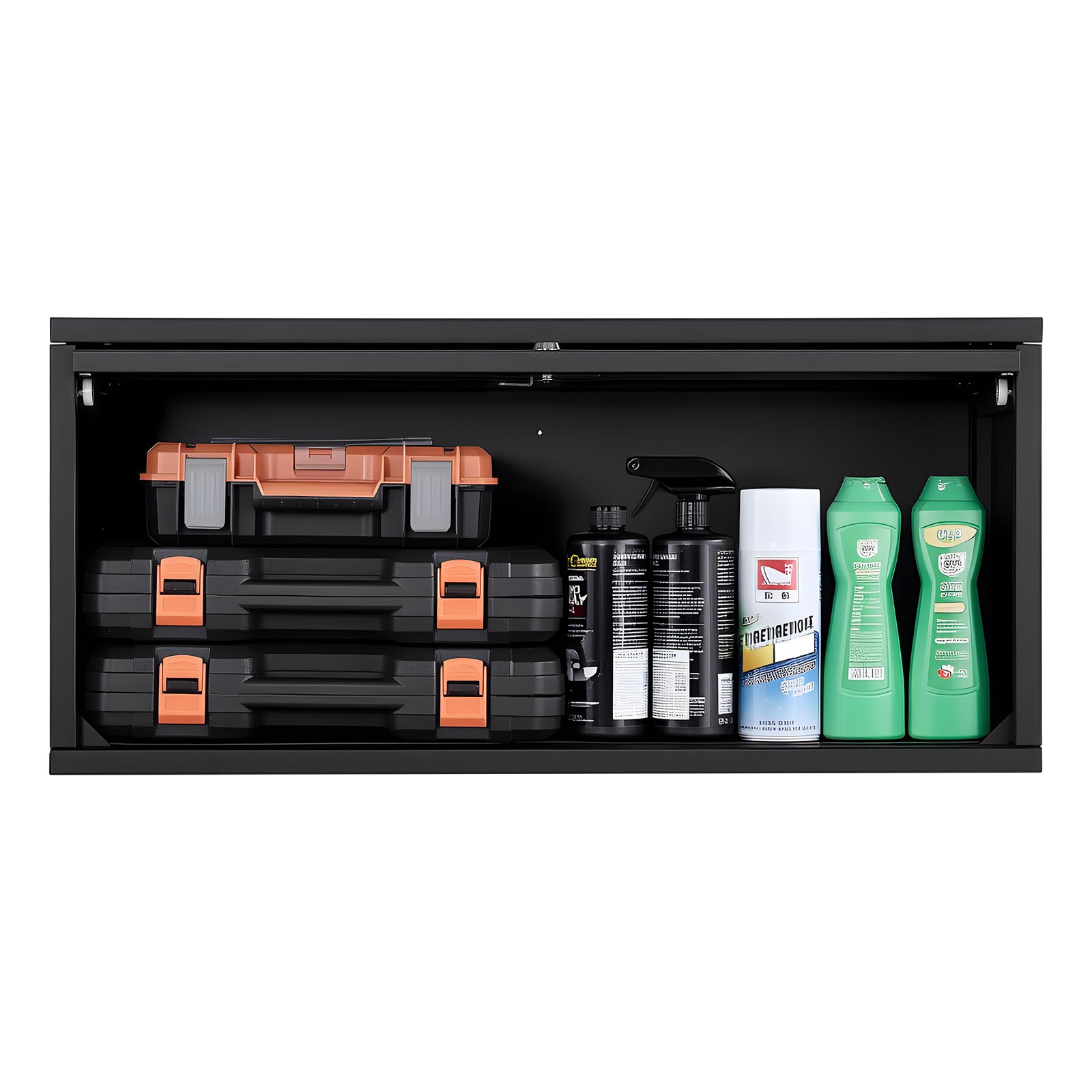 VEVOR Metal Wall Cabinet 120 lbs per Shelf Garage Wall Cabinet with Up-Flip Door