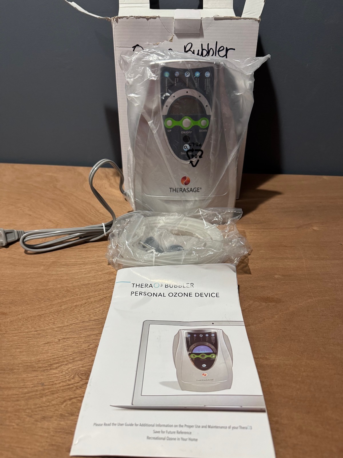 Therasage 110v TheraO3 - Bubbler Personal Ozone Device with Remote New Open Box