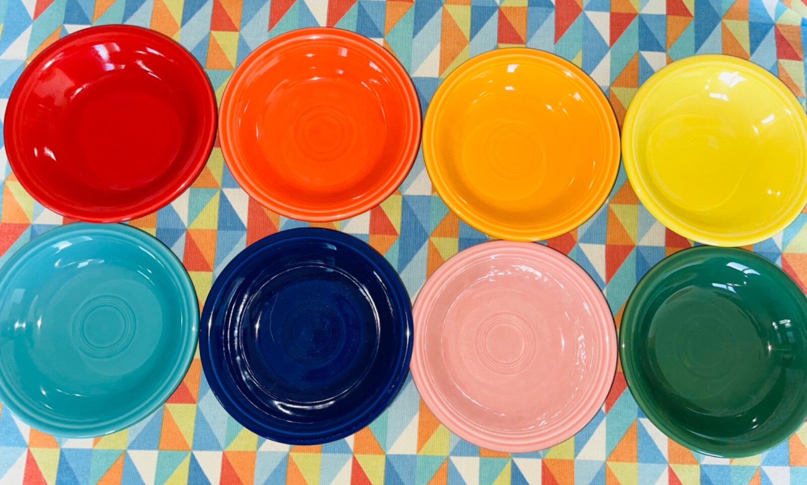 New Fiestaware mix Set of 8 Fruit Dessert 5 3/8 stacking Bowls FIESTA FREE SHIP