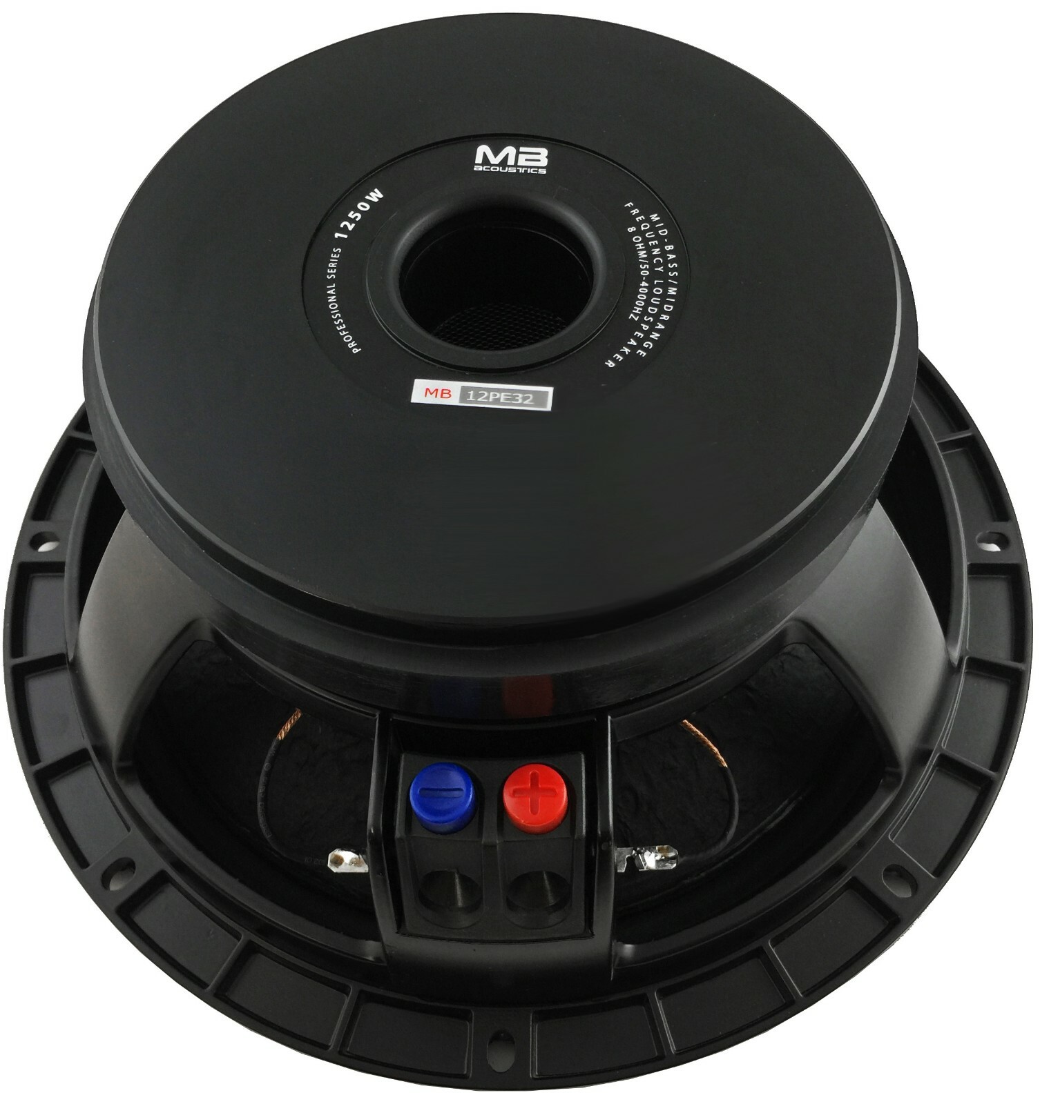 12" Pro Mid Bass Loudspeaker Woofer 3” Glass Fibre VC 1250W MB Acoustics 17 LBS