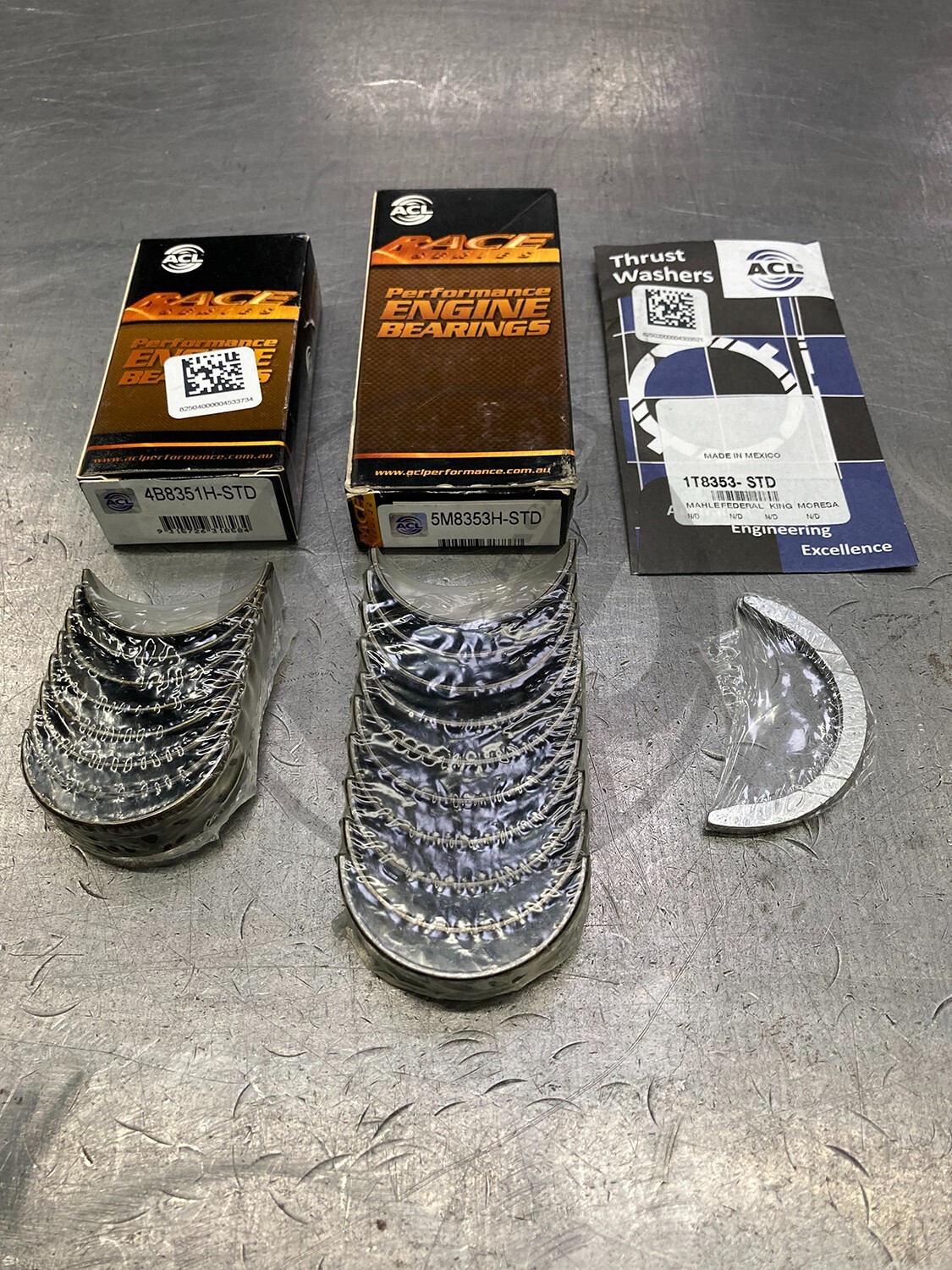 ACL Race Bearing Set Rods Main Thrust 4B8351H 5M8353H 1T8353 Miata MX5 1.6L 1.8L