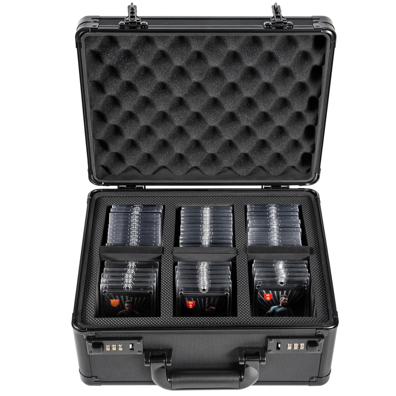 Graded Card Storage Box with Combination Lock – Waterproof Slab Carrying C