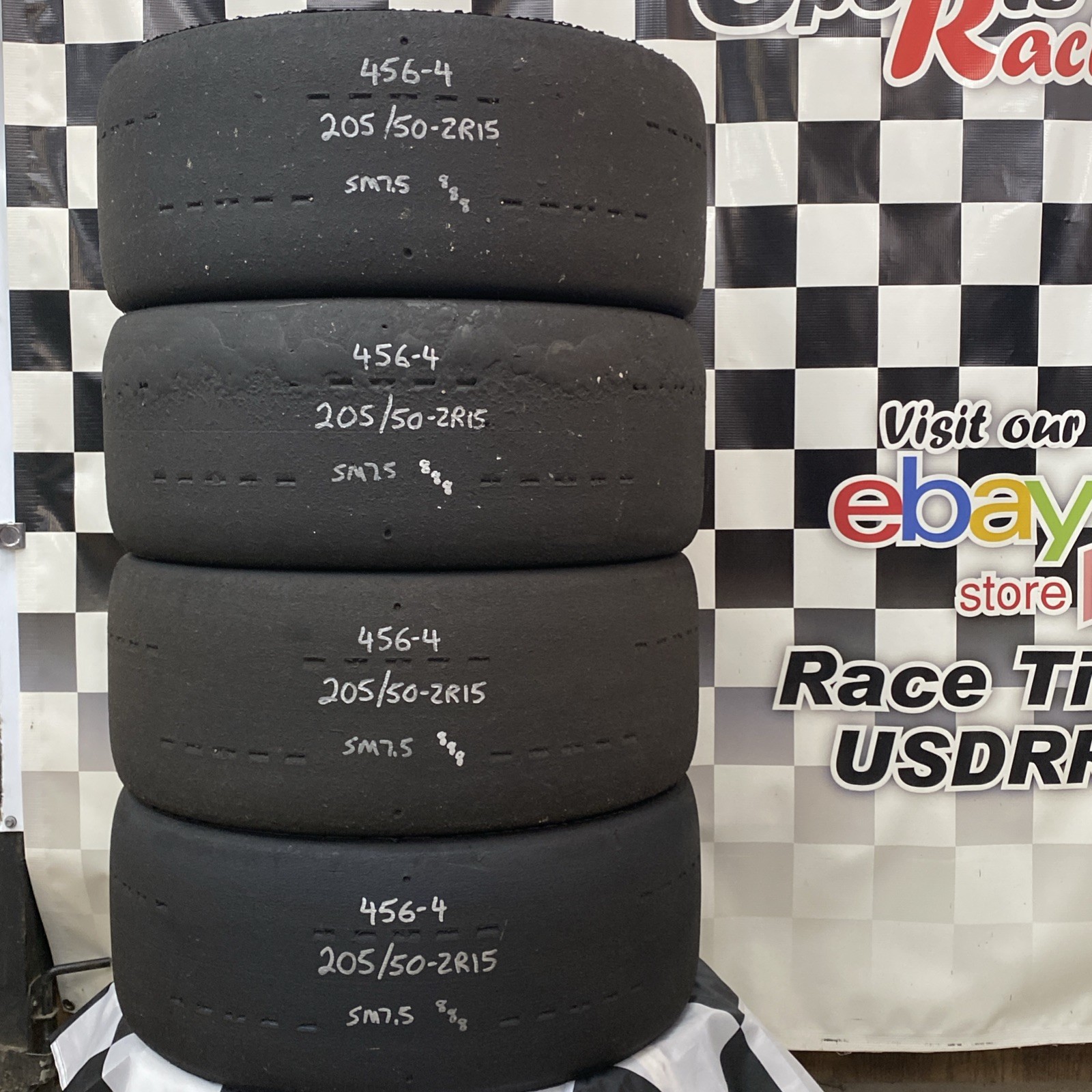 456-4 USDRRT HOOISER DOT Road Race Tire 205/50-ZR15 SM7.5