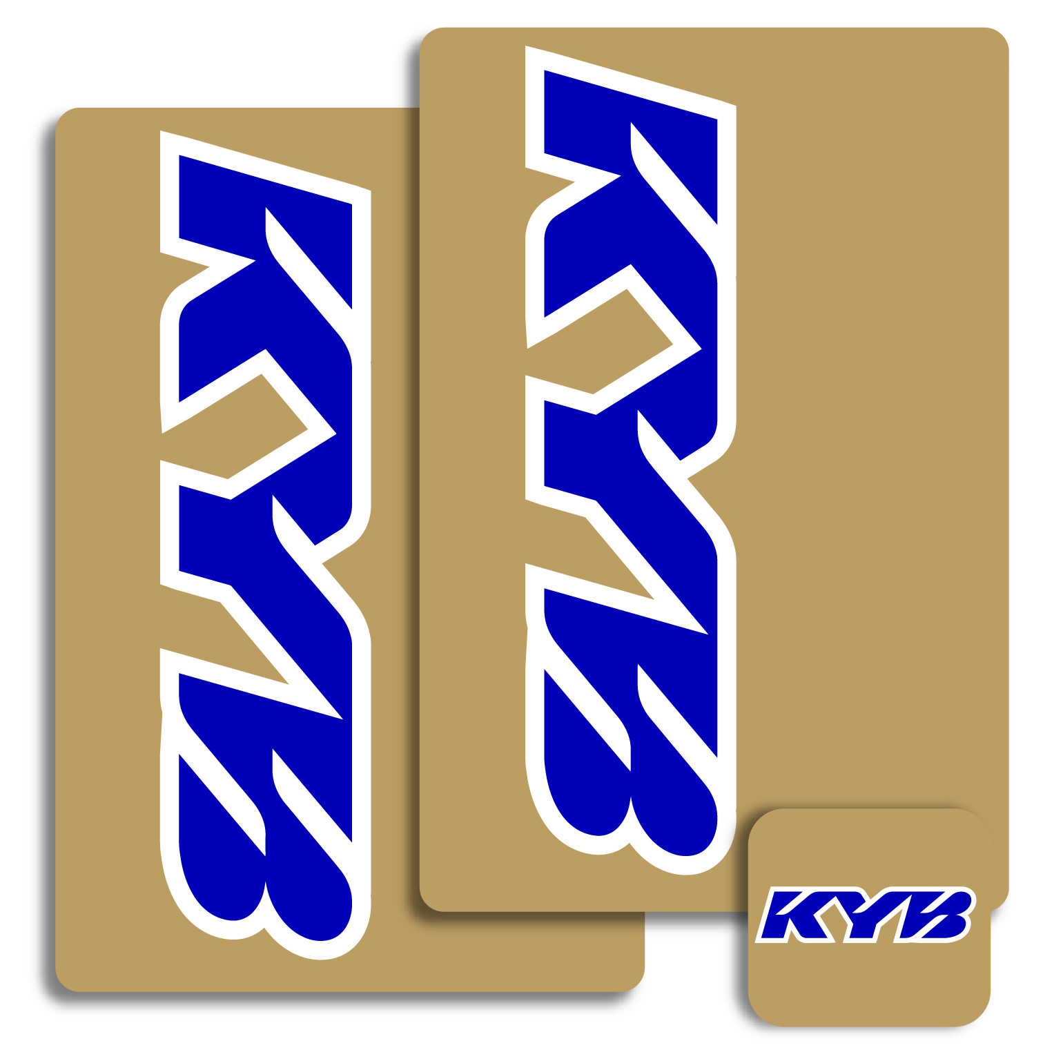 KYB Fork Decals Stickers KYB BLUE Fork Shock Wraps Stickers A Kit CRF KXF KYB-BL