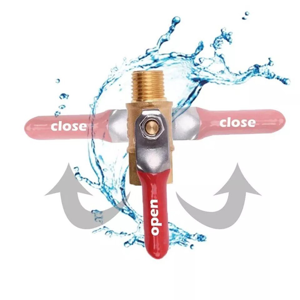 2PCS 3/8" Male Female NPT Brass Ball Valve for Water Pipe Fitting Air Compressor