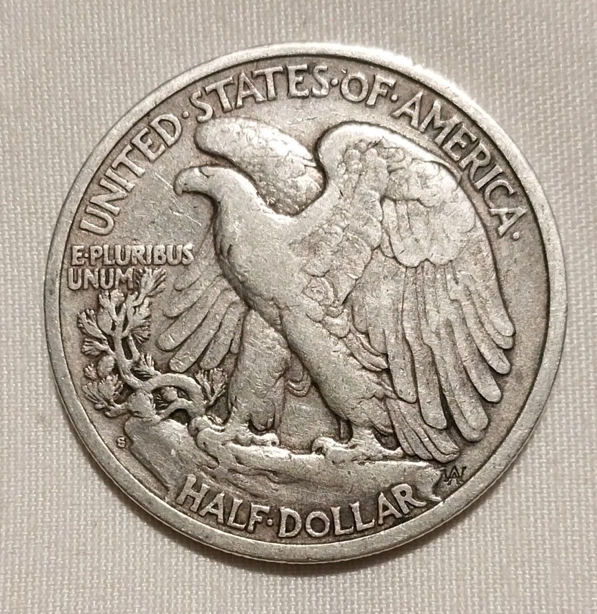 1941 S Walking Liberty Half Dollar