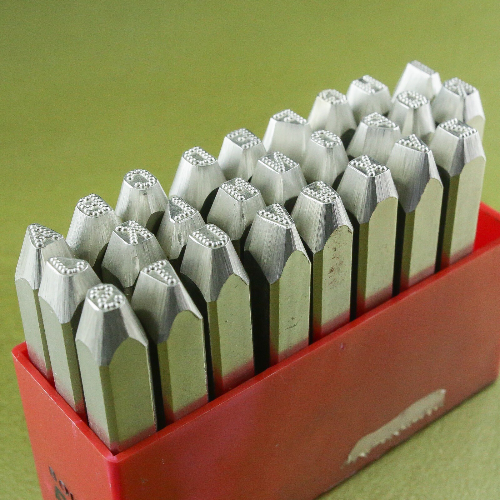 vintage France 5 mm * LETTER SET * STEEL STAMPS PUNCHES ALPHABET A Frapper ☆☆☆